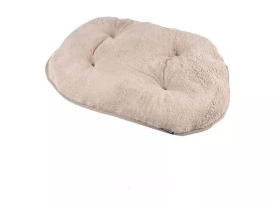 Coussin flocon réversible à l'aspect peluche pour animaux - Beige - L 61 x l 38 cm - Gamme Newton
