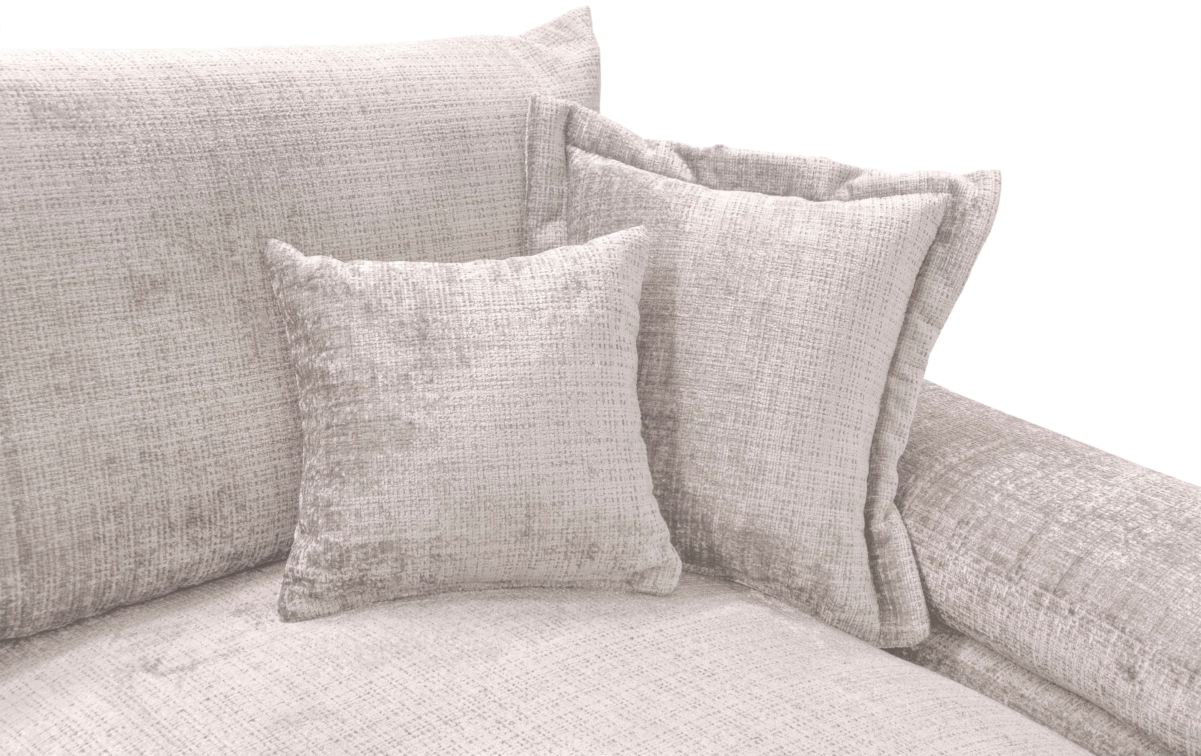 Home affaire Ecksofa »Soft&Cosy XL L-Form, B: 246 cm« Mega-Sofa, Cord oder Chenille-Struktur, mit Federkern & 4 Zierkissen