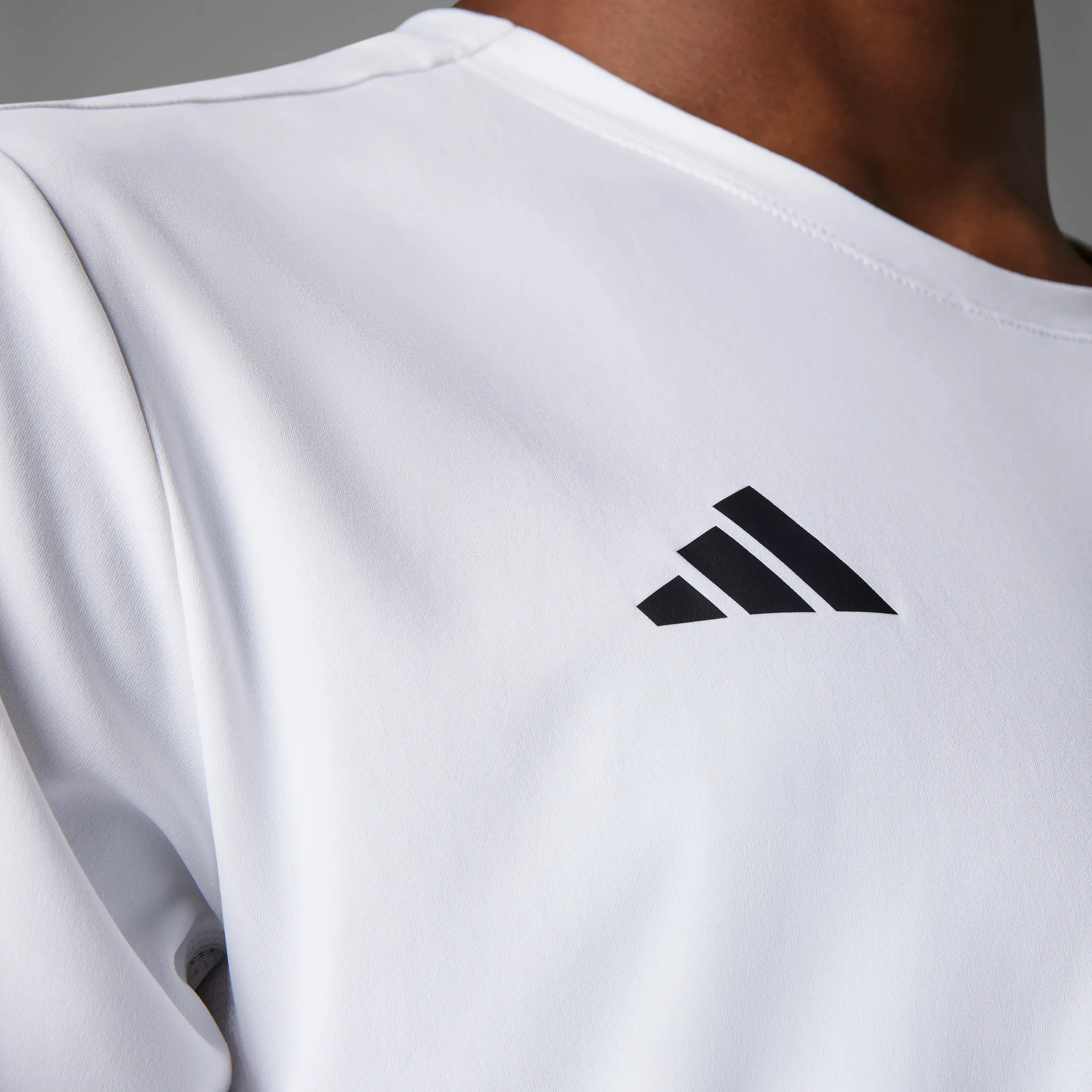 Adidas M Adizero E Tee White White