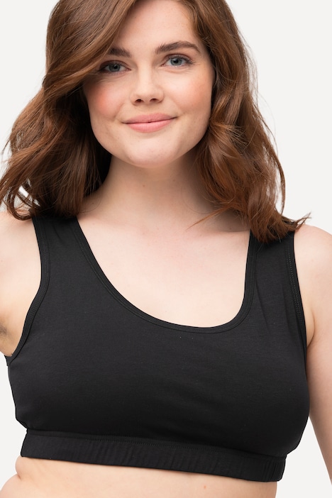Bustier, breite Träger, Biobaumwolle