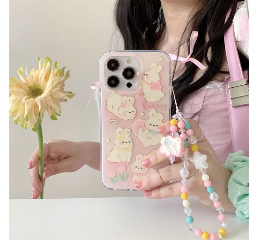 Fonekase - Konijnenhoesje - iPhone 15 Pro Max / 15 Pro / 15 / 14 Pro Max / 14 Pro / 14 / 13 Pro Max / 13 Pro / 13 / 12 Pro Max / 12 Pro / 12 / 11