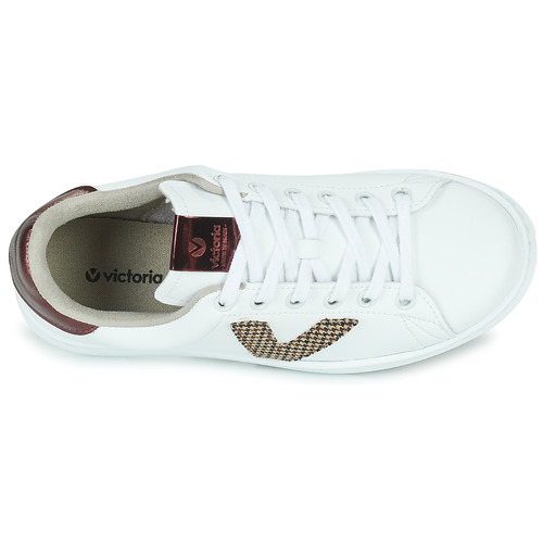 Victoria - TENIS EFECTO PIEL & GALE - Blanc / Rose
