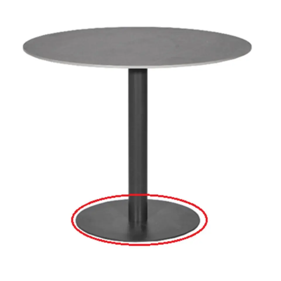 Bistroset 2 personen 70 cm Aluminium/wicker Grijs Garden Collections