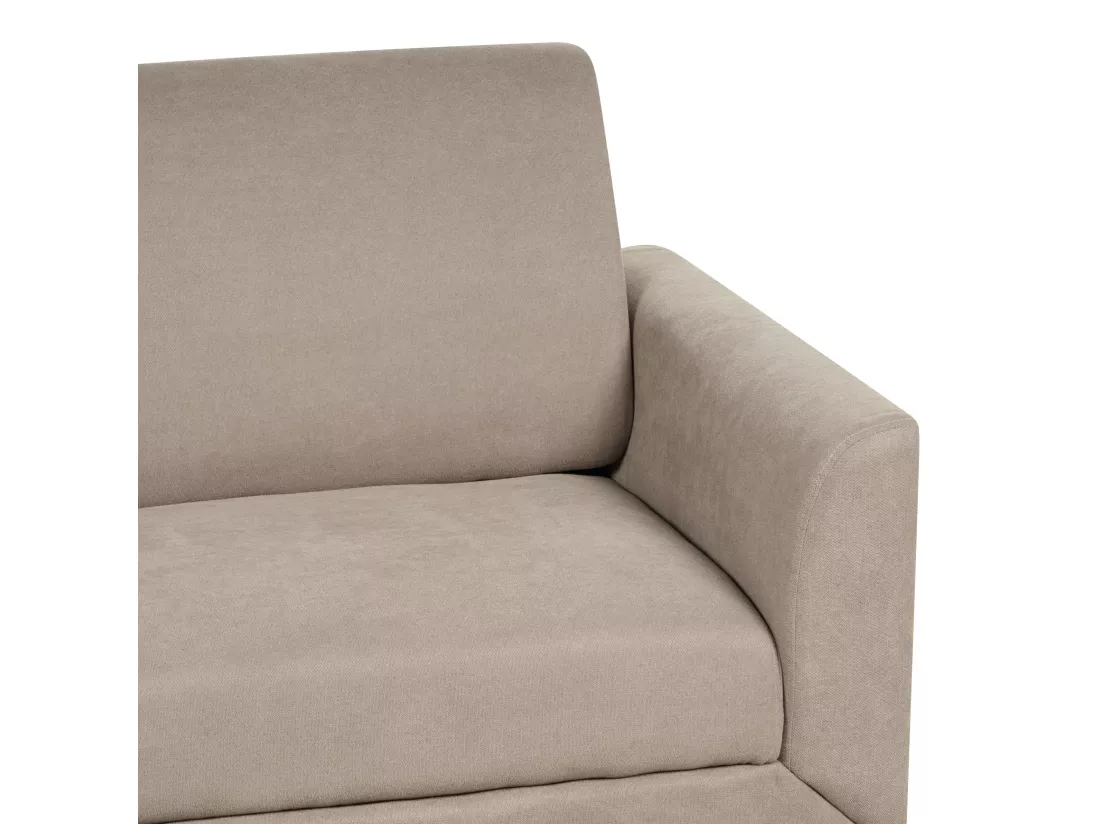 Canapé 2 places en tissu taupe FENES