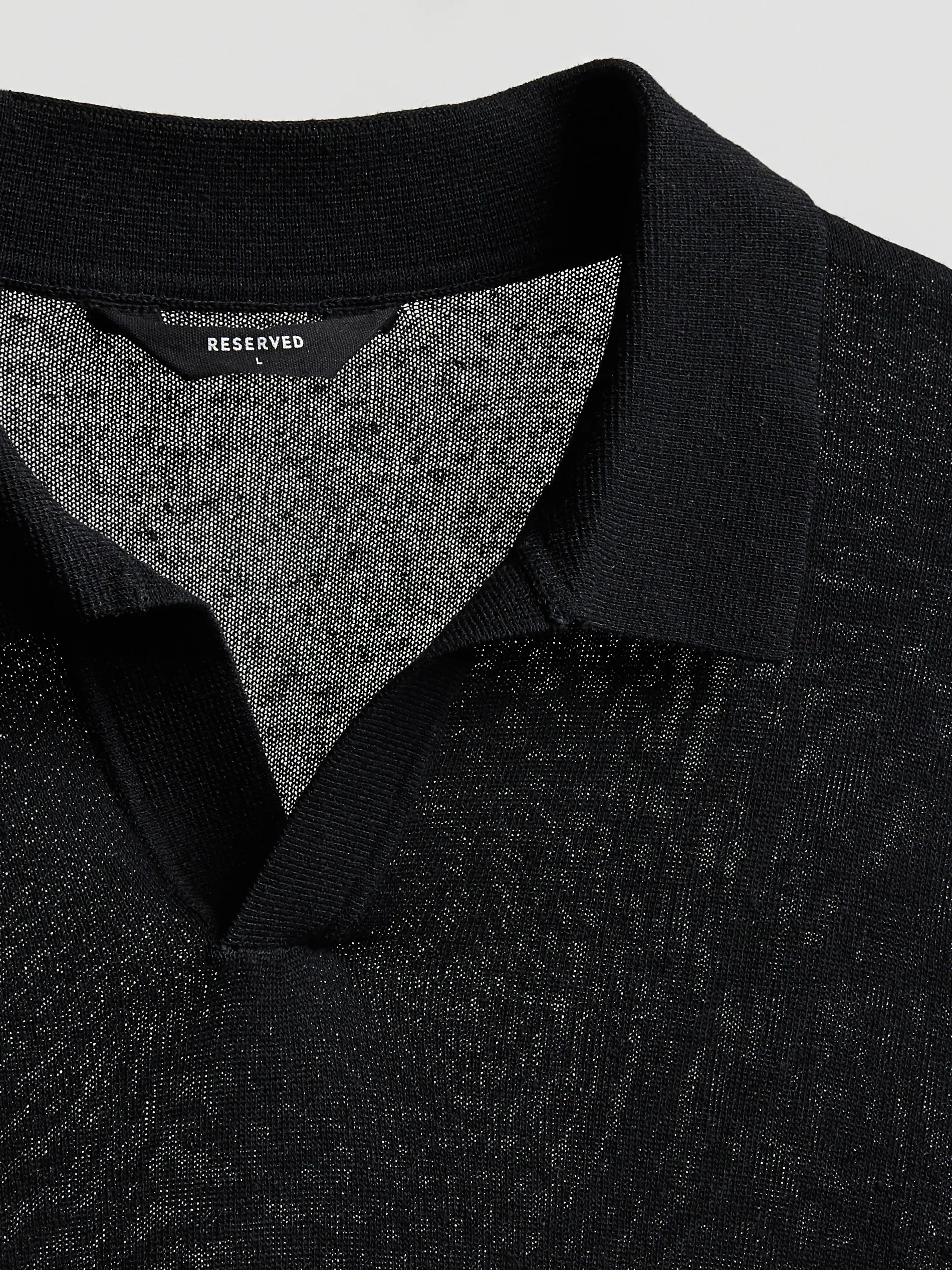 Polo-Pullover mit Leinen