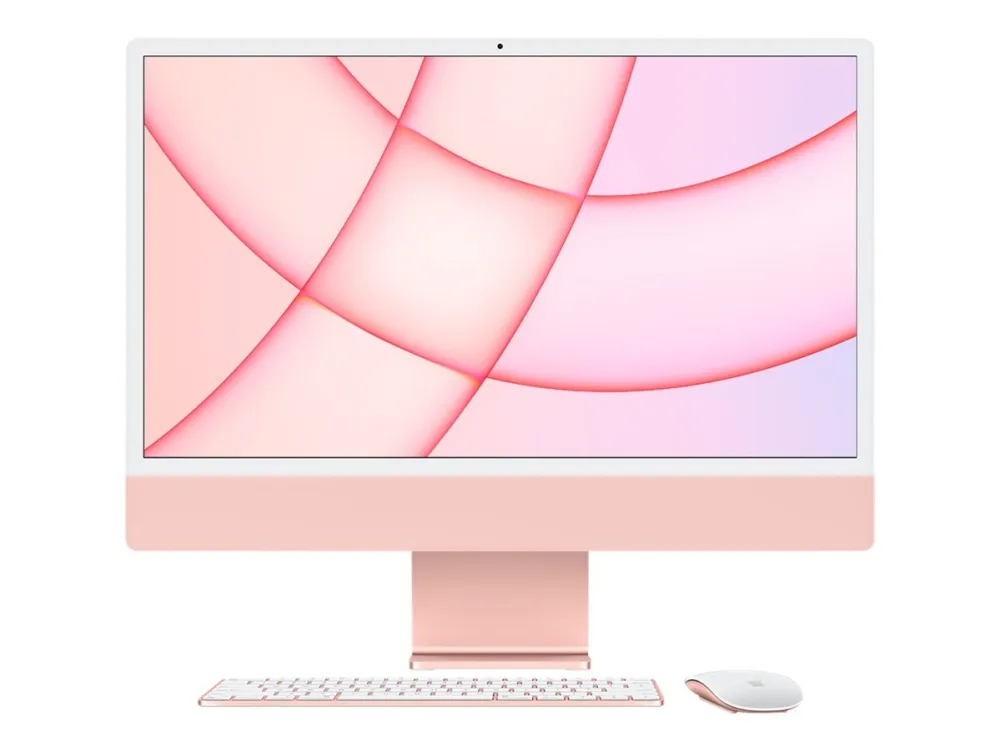 Apple iMac with 4.5K Retina display - Alt-i-én M1 op til - RAM 8 GB - SSD 256 GB - M1 7-core GPU - IEEE 802.11ax (Wi-Fi 6) - macOS Monterey 12.0 - skærm: LED 24