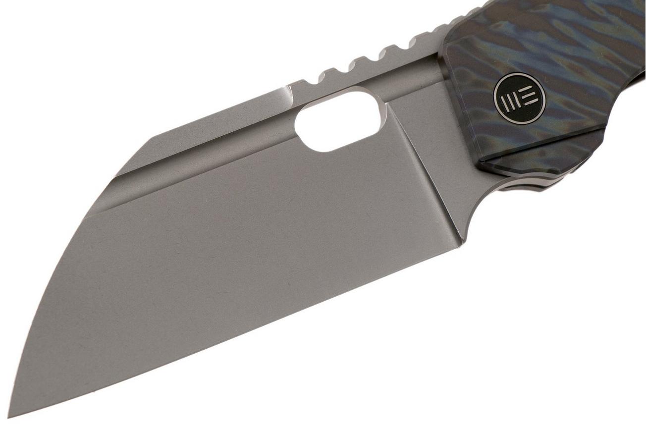WE Knife Roxi 3 WE19072-3 Tiger Stripe Flamed Titanium zakmes, Todd Knife & Tool design