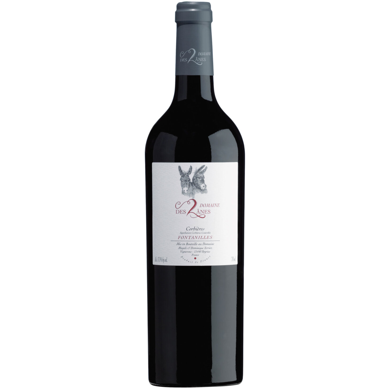 Languedoc AOC Fontanilles Corbières Domaines des 2 Anes -75cl