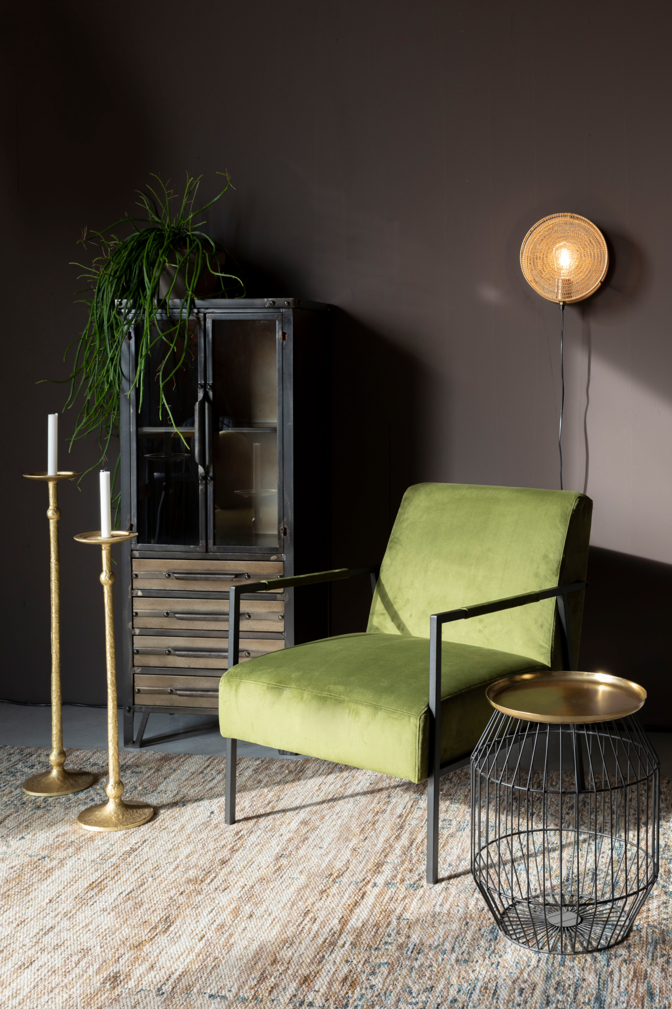 Loungestoel Wakasan Wakasan loungestoel teal