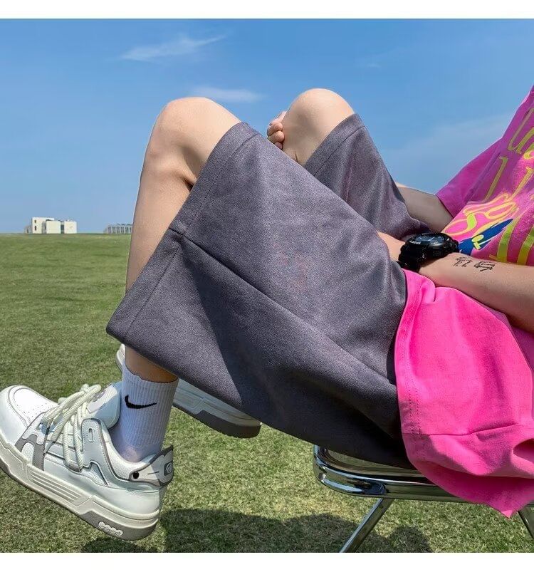 Urtishia - Effen shorts met trekkoordtaille