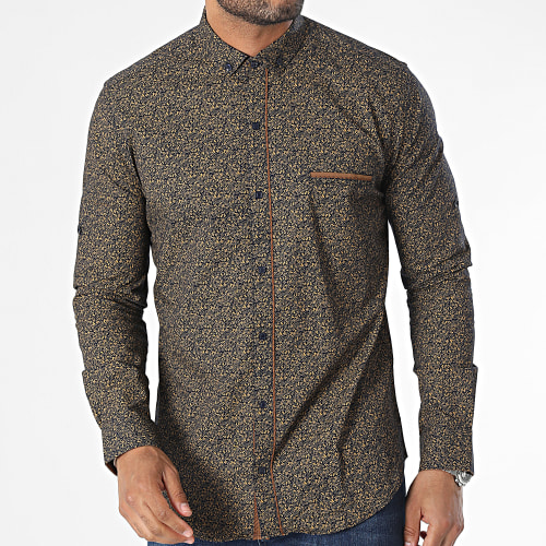 Chemise Manches Longues Marron