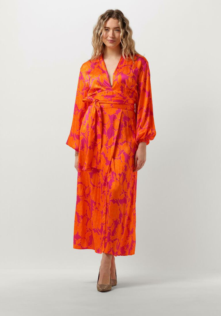 JANICE oranje janice maxi jurk noah