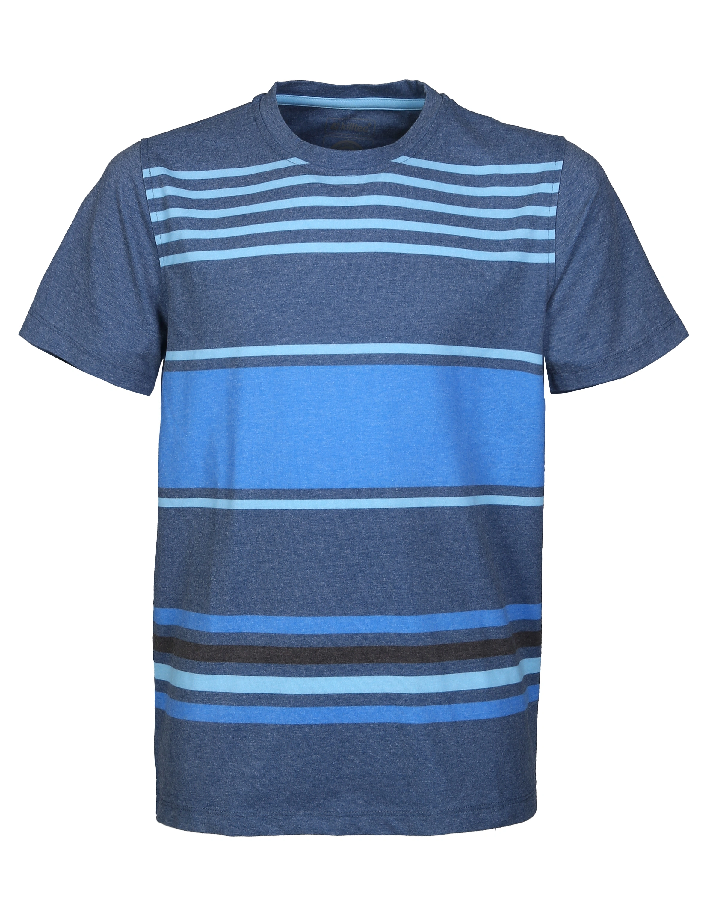 T-Shirt BYS KOS gestreift in dunkel ozean