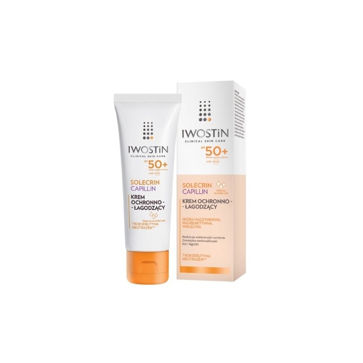 Iwostin Solecrin Capillin schützende und beruhigende Gesichtscreme SPF50 50 ml