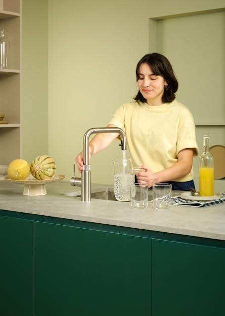 Quooker Flex Square | Reservoirs PRO3 | CUBE & Filter | Voll-Edelstahl | sofort-Kochend-Wasserhahn