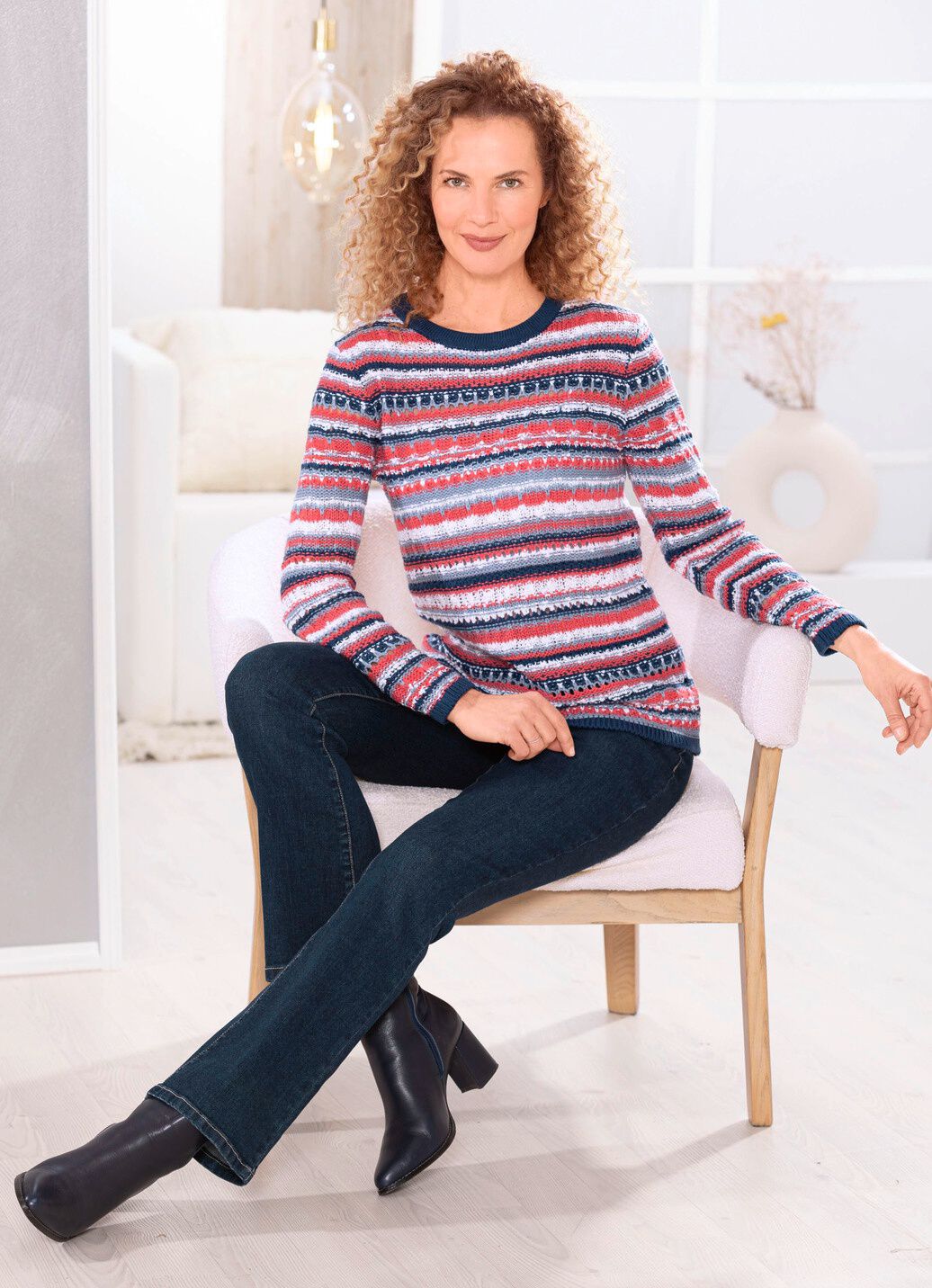 Pullover in Garnmix