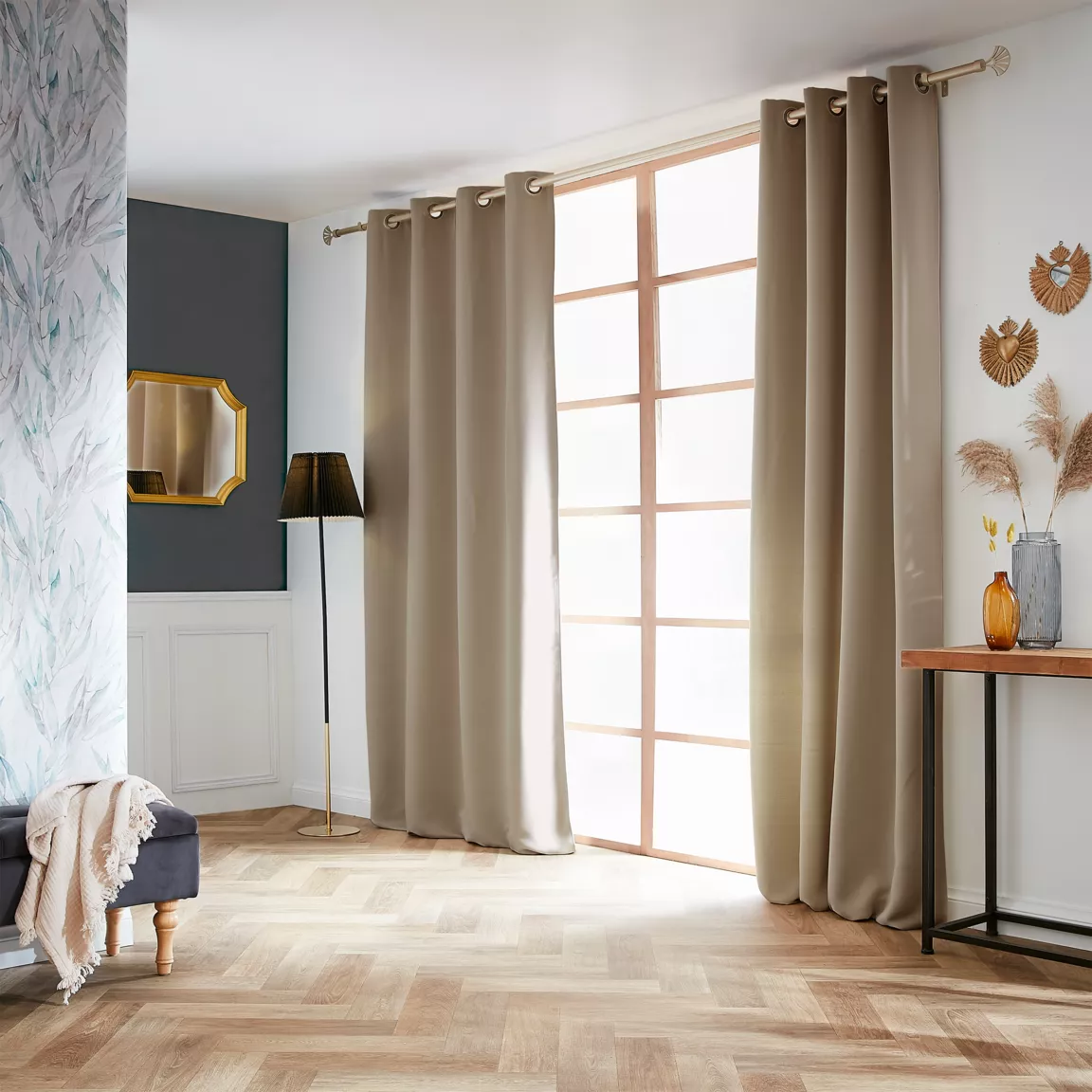 Rideau obscurcissant (140 x 260 cm) Dark Taupe