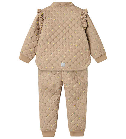 Name It Thermokleidung - NmfMond - Quilt - Light Taupe/Flower