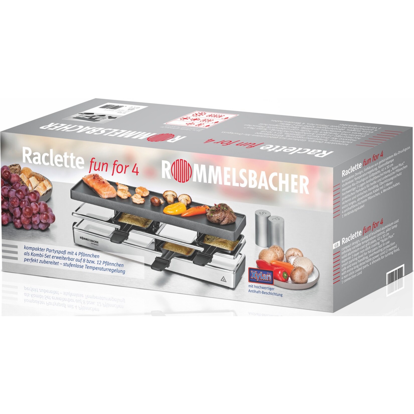 Rommelsbacher Raclette Fun for 4 RC 800