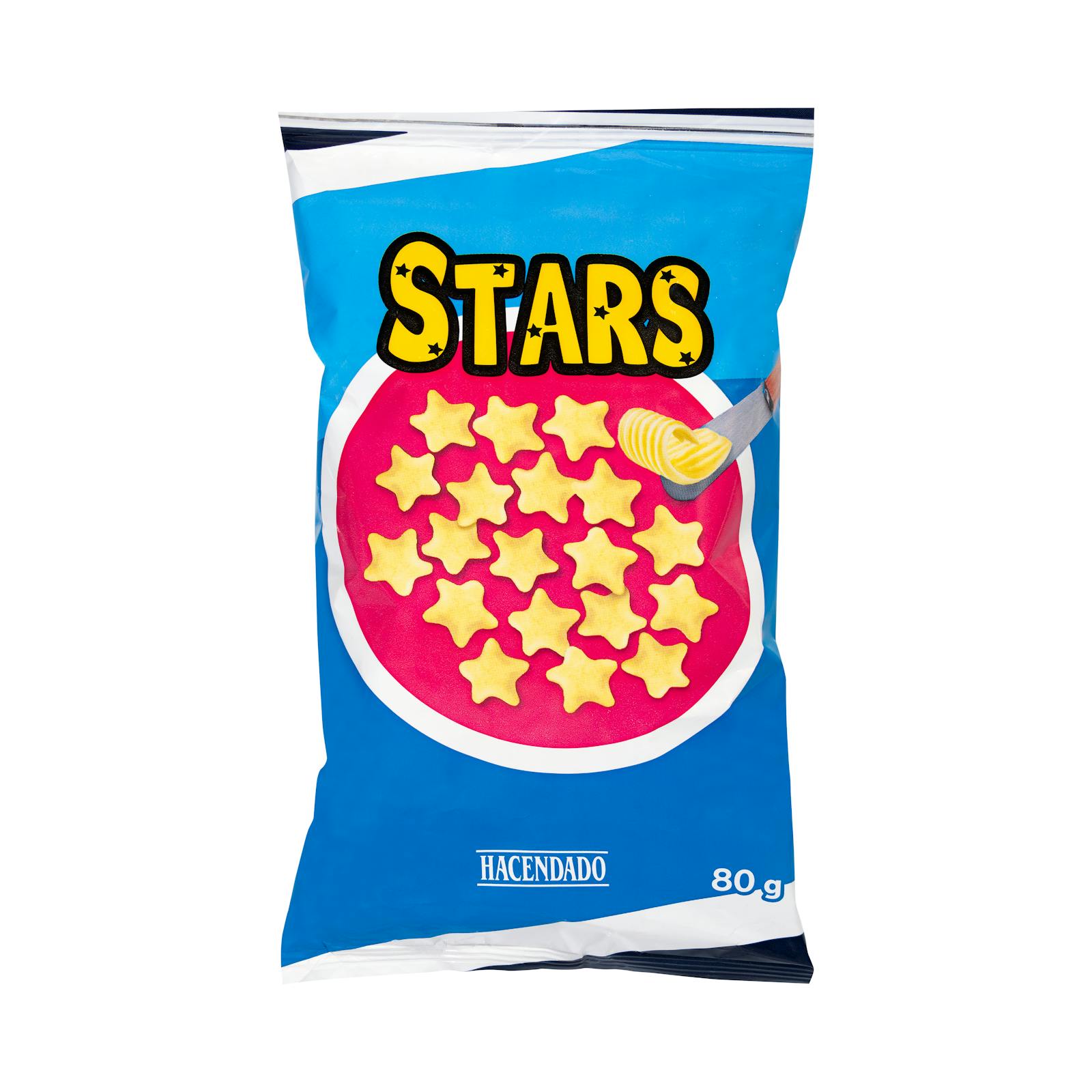 Snack de maïs au beurre Hacendado Stars