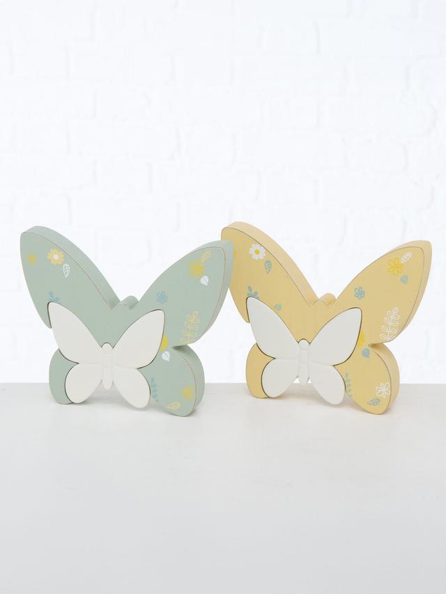 Dekoaufsteller Schmetterling Linga, 15 cm, 2er-Set