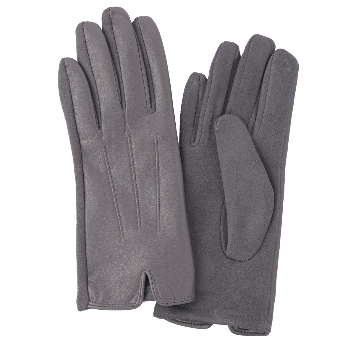 Gina Benotti Damen Handschuhe dunkelgrau