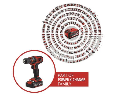 Einhell Power X-Change TC-CD 18/35 Li accuboormachine, inclusief 1 accu (2 Ah) en lader