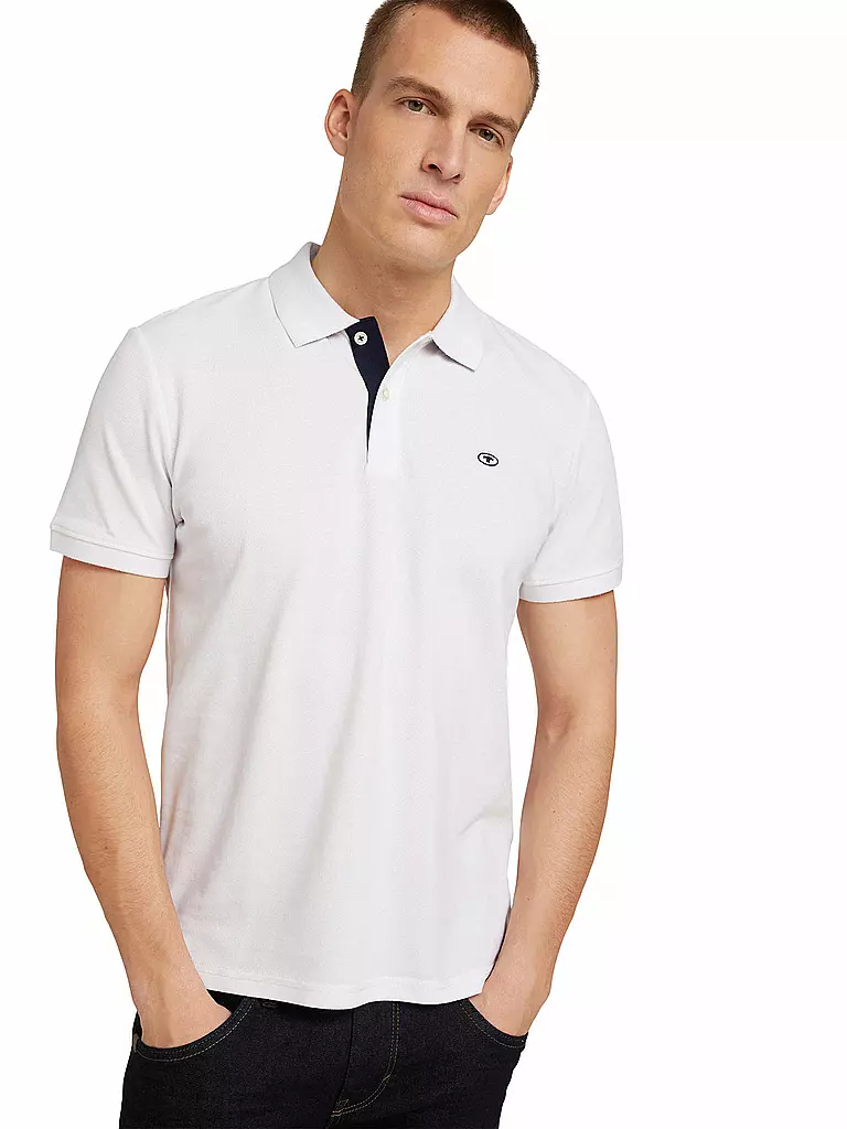 TOM TAILOR Poloshirt weiss