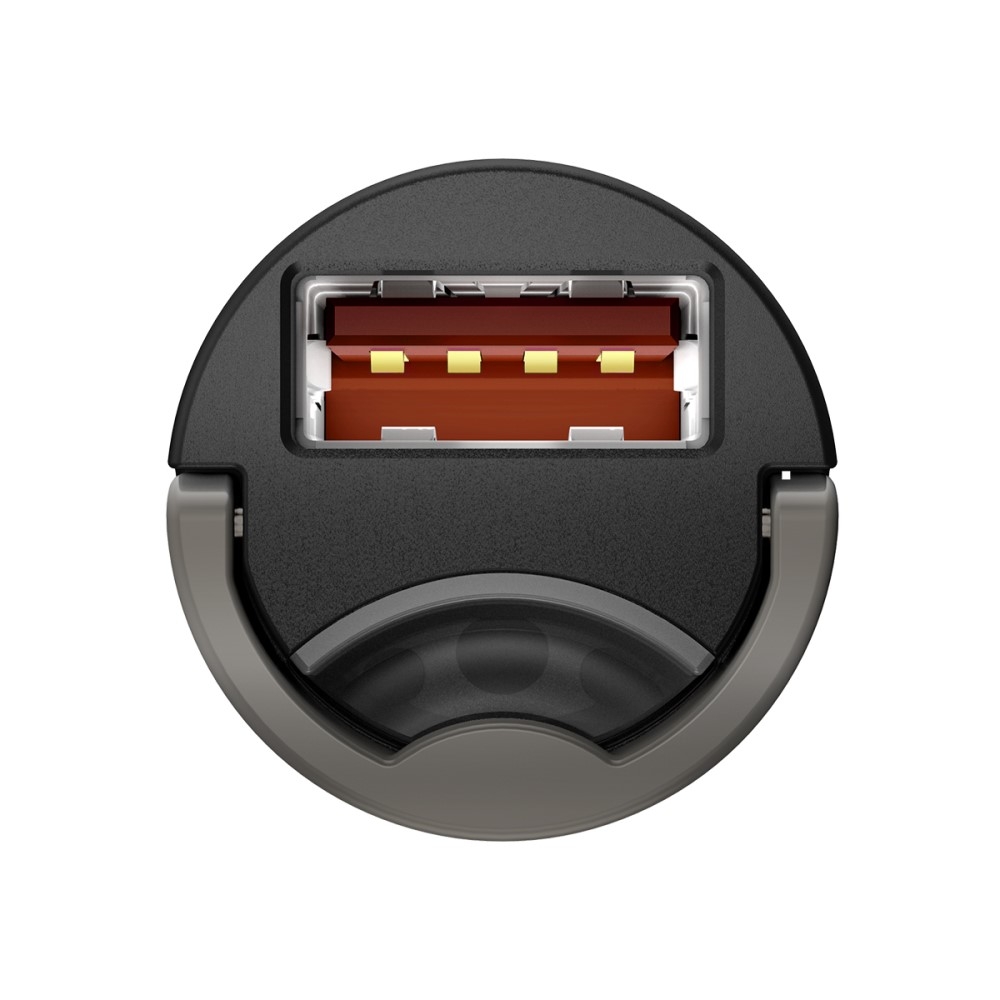 Mini Aluminium 30W (5A) Universal USB Auto KFZ Ladegerät mit Quick Charge 4.0 - Grau