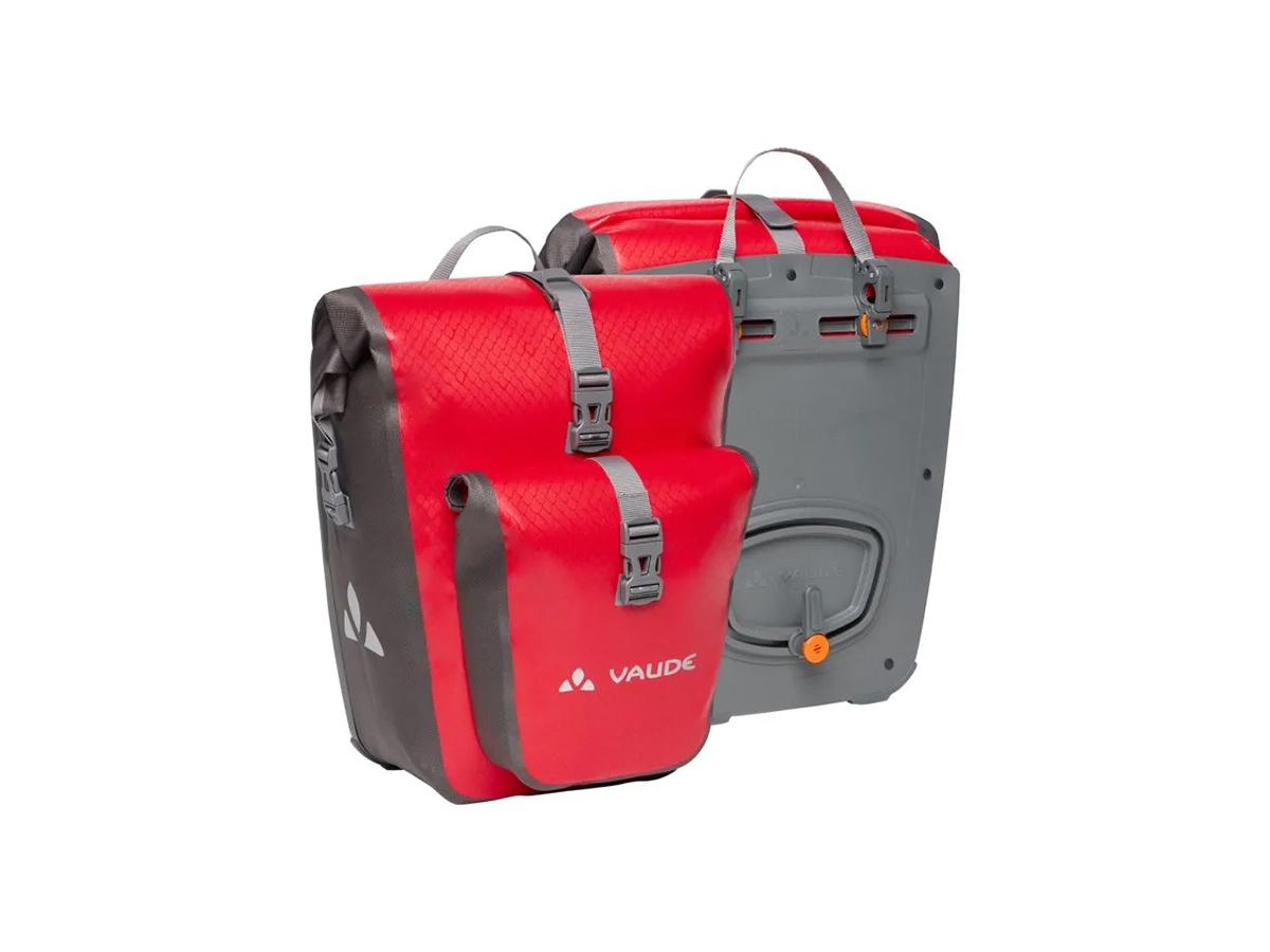 Vaude Aqua Back Plus dubbele fietstassen - Red