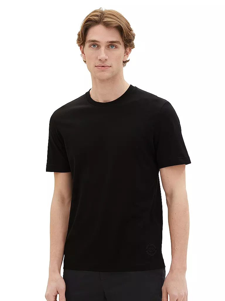 TOM TAILOR T-Shirt schwarz