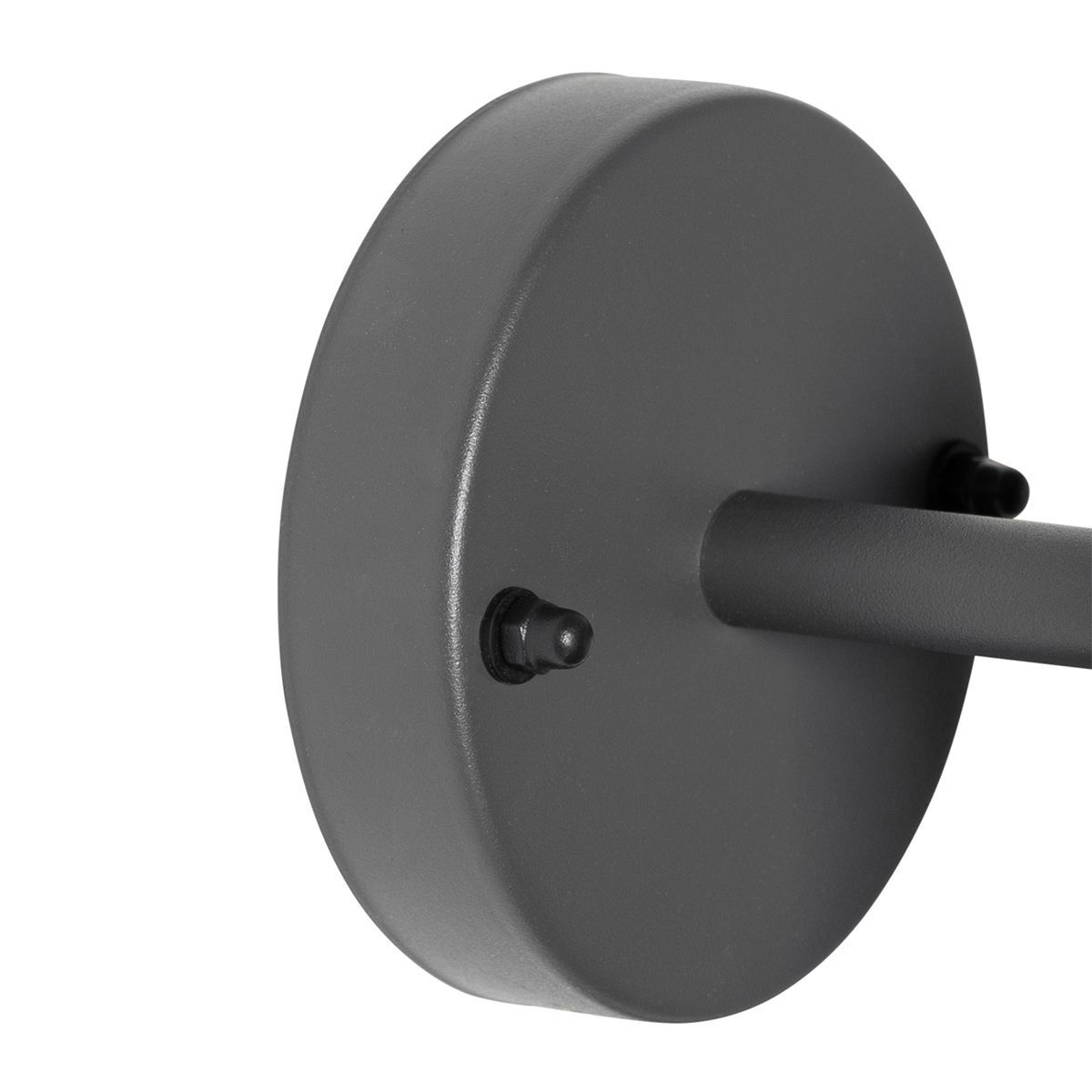 Industriële buitenwandlamp donkergrijs rond IP44 - Natas