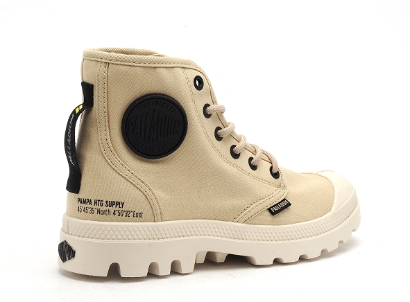 Palladium boots bottine plates femme pampa hi htg beige