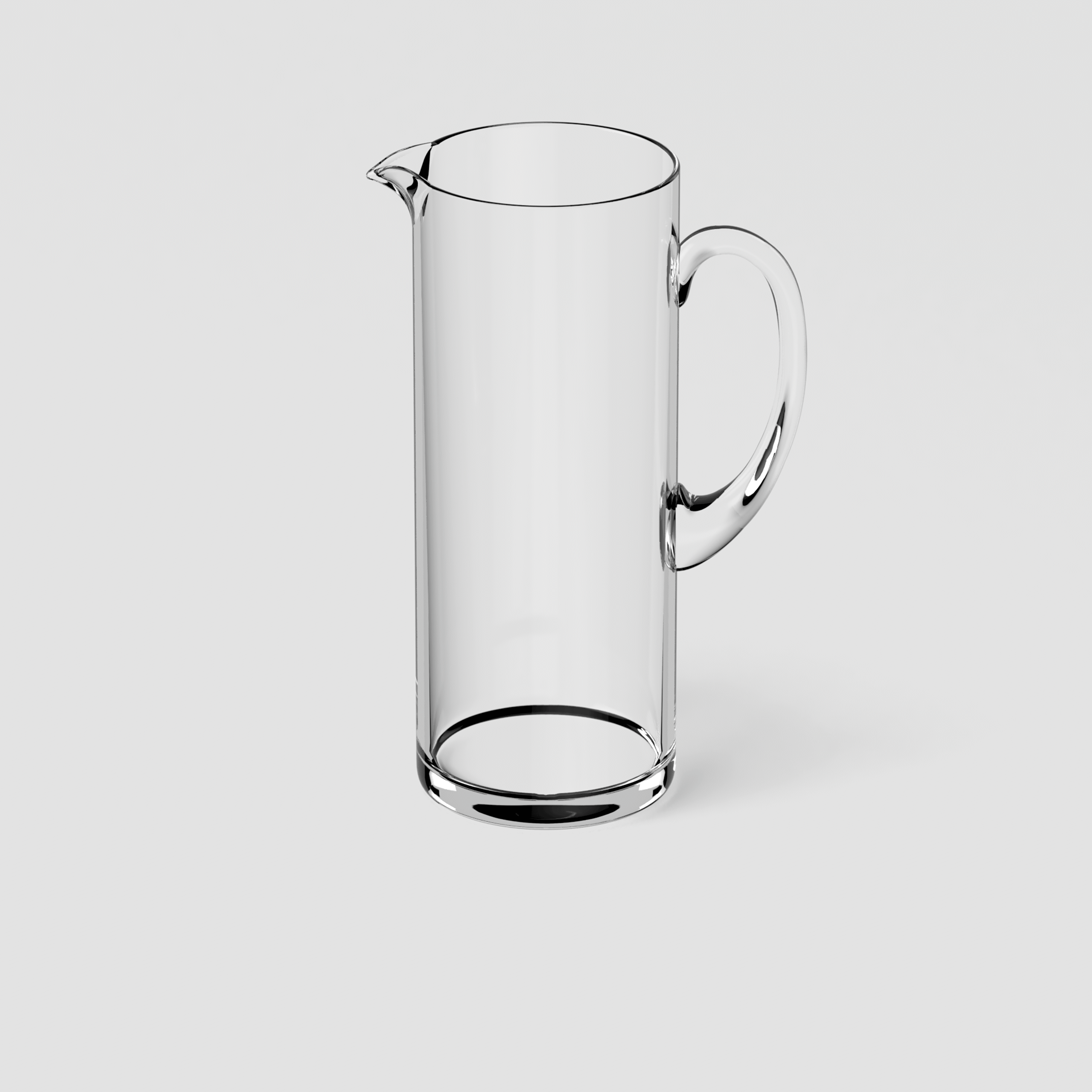Entree Glass pitcher Clear, 44 oz, crystal glass