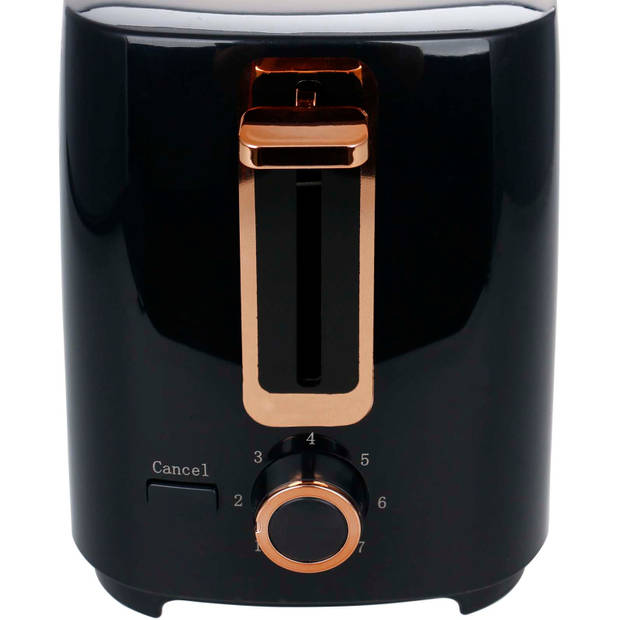 Emerio TO-125131.1 broodrooster zwart/koper 700W