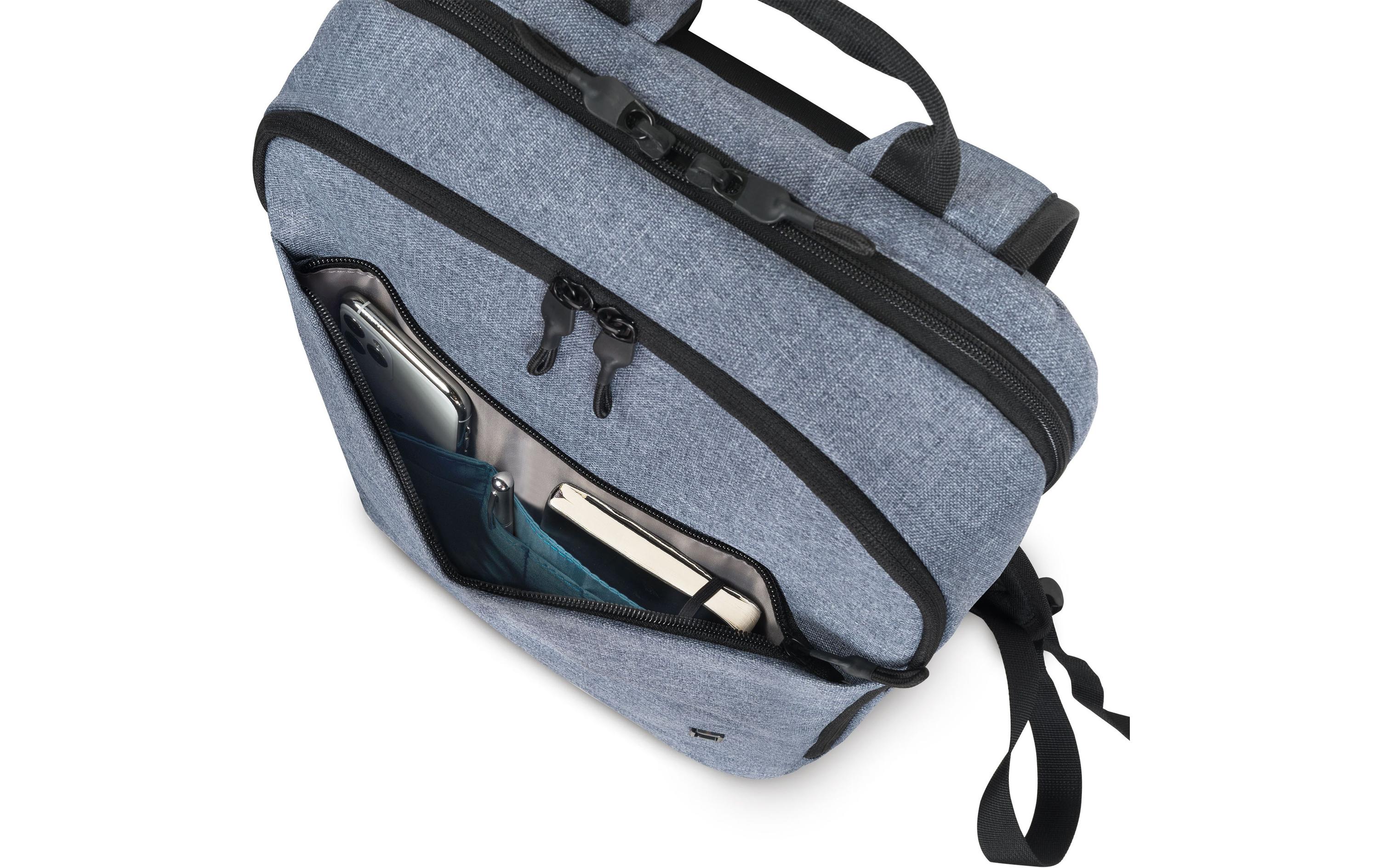 Notebook-Rucksack Eco Slim MOTION 13 - 15.6” GrauStylischer Rucksack mit schmalem Design für den Alltag oder das Büro