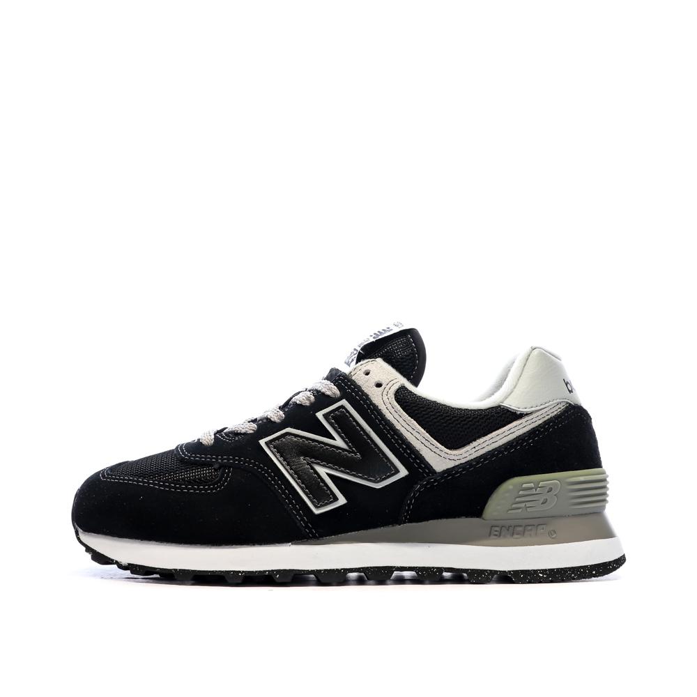 New Balance ML574 Baskets Noir/Gris Femme New Balance
