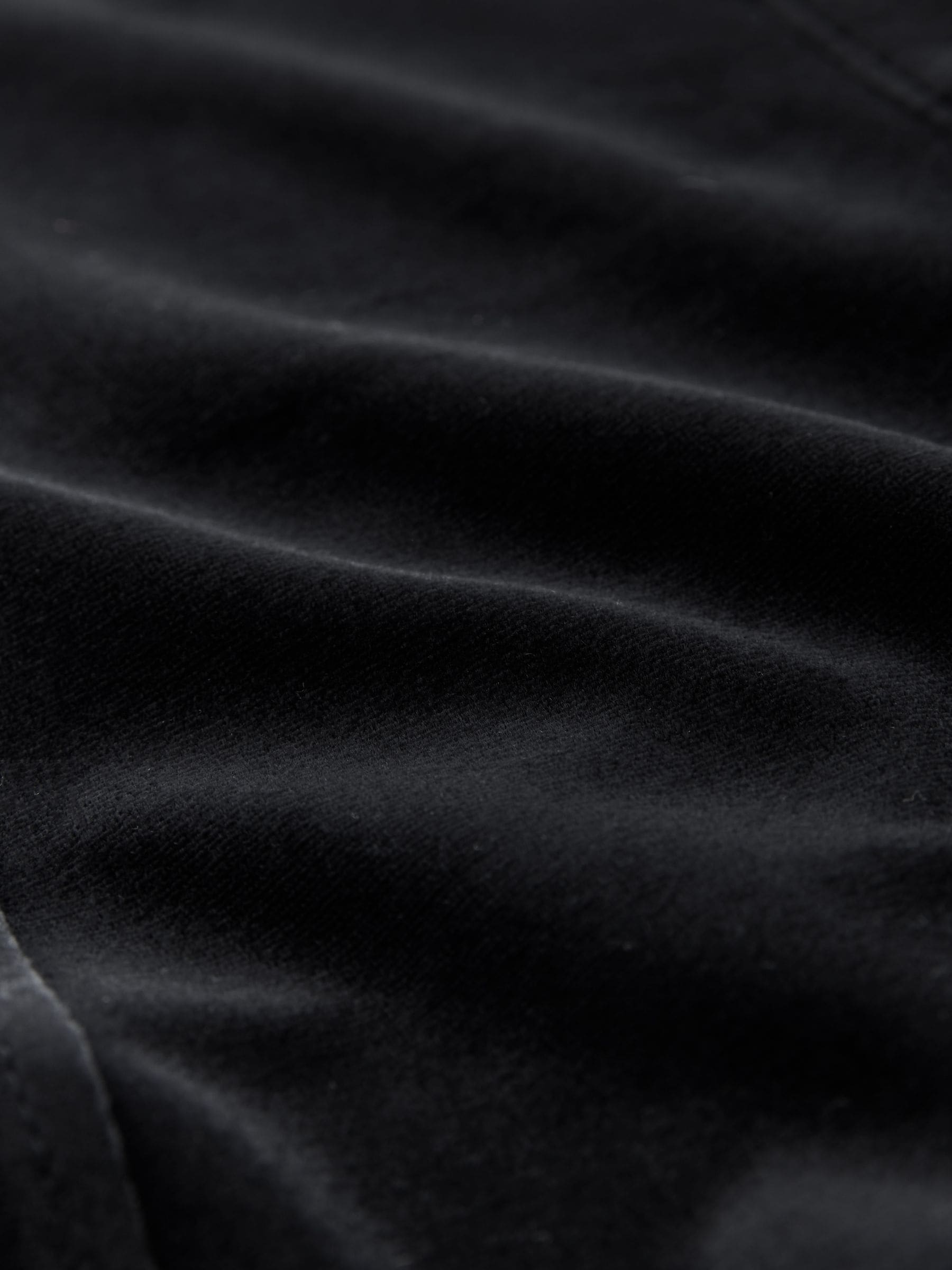 Zwart - Velvet Long Sleeve Button Up Long Sleeve Mini Shirt Dress