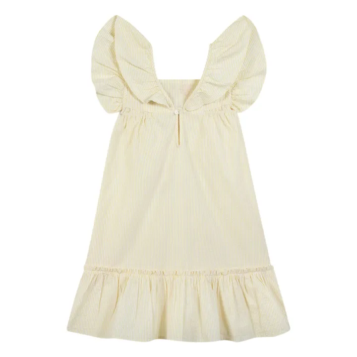 Bonton Robe à Volants Celia | Jaune pâle