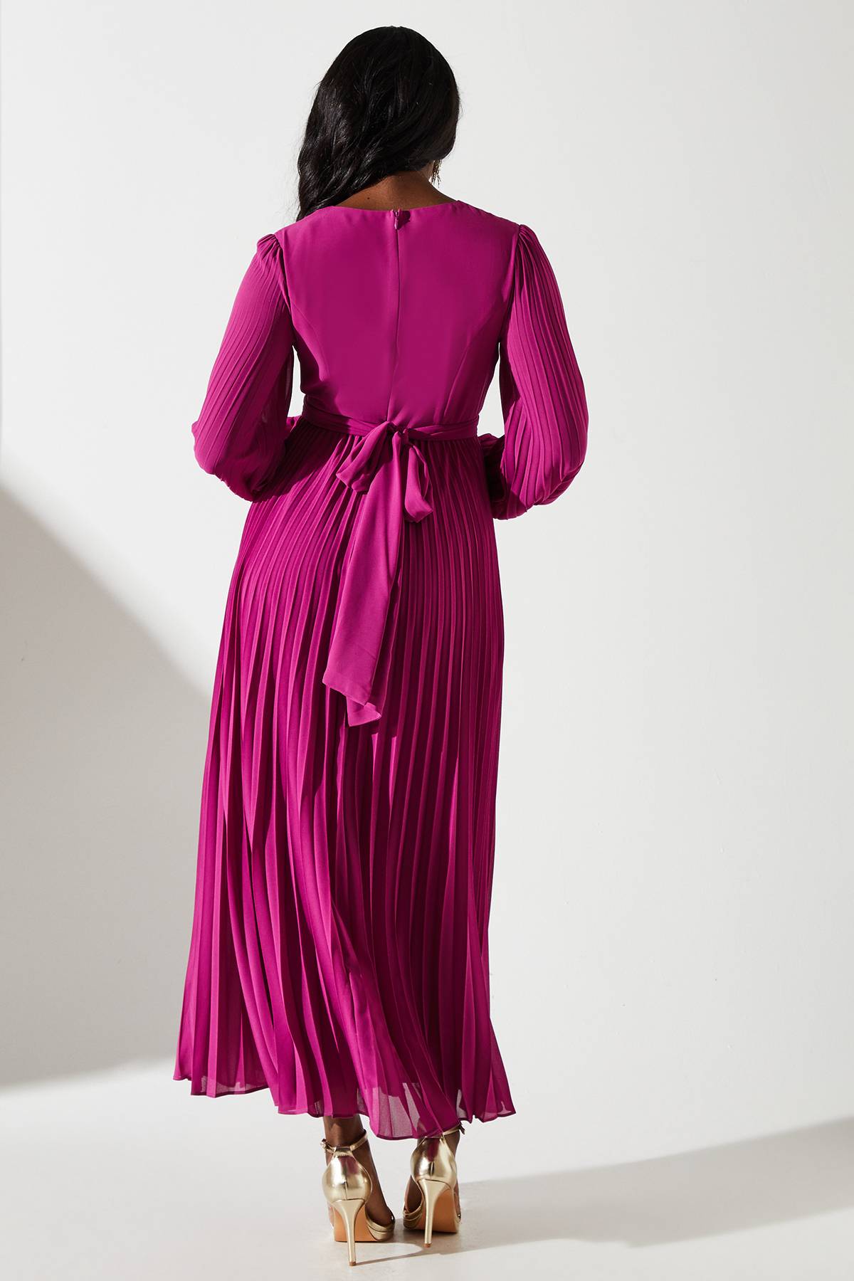 Coast Robe Portefeuille Plissée à Devant Croisé