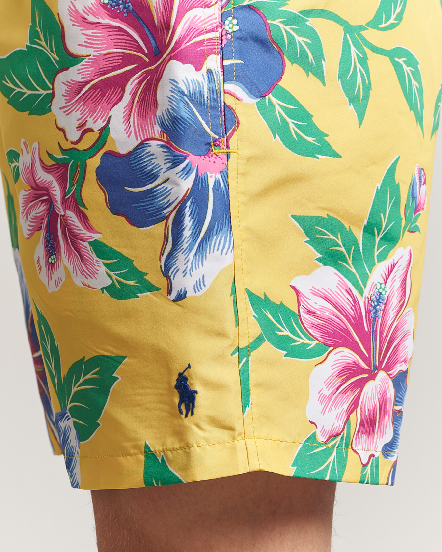 Polo Ralph Lauren Traveler Recycled Swimshorts Iconic Hibiscus Yellow