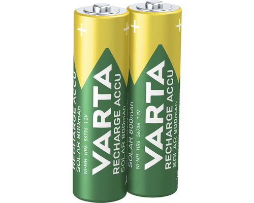 Varta Solar oplaadbare batterij AA Mignon 800 mAh 2 stuks