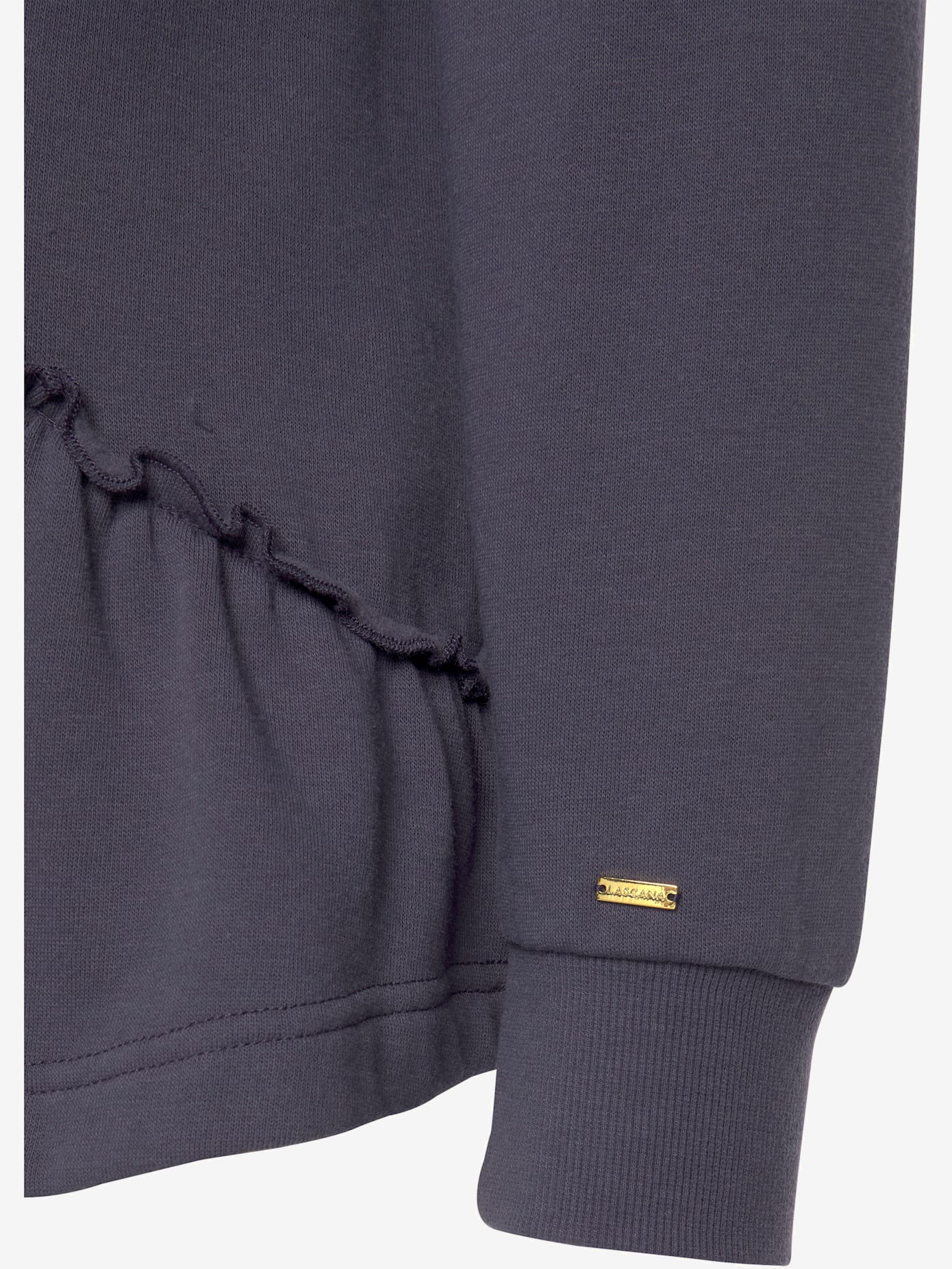 Sweatshirt à capuche avec petits volants