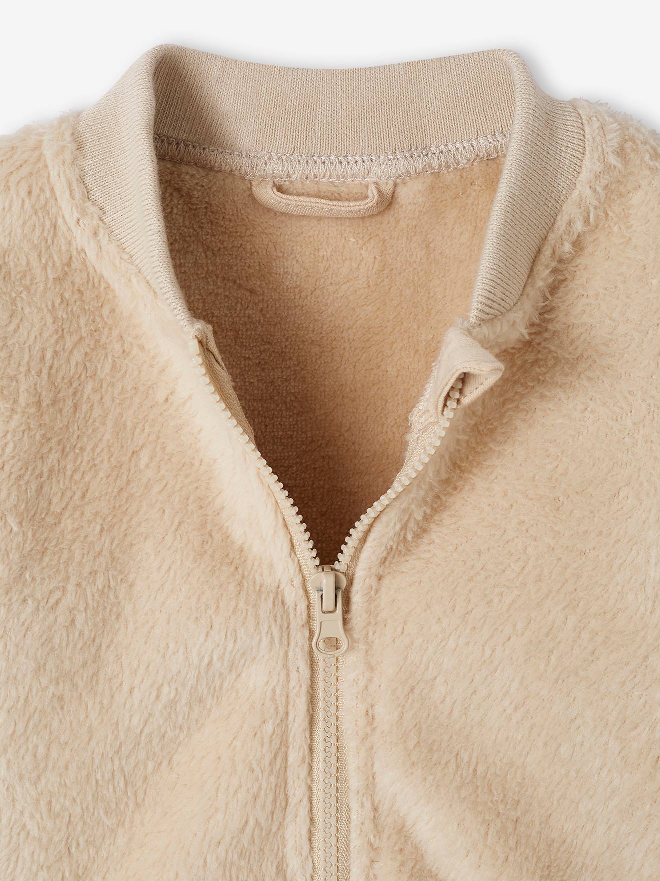 Parka 3 em 1 para bebê menino com jaqueta removível de malha azul-escura lisa.