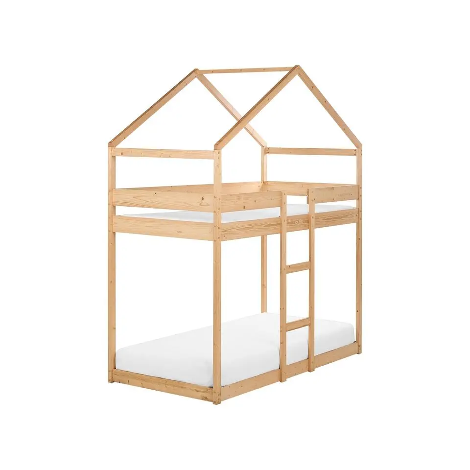 LABATUT - Stapelbed - Lichthout - 90 x 200 cm - Dennenhout