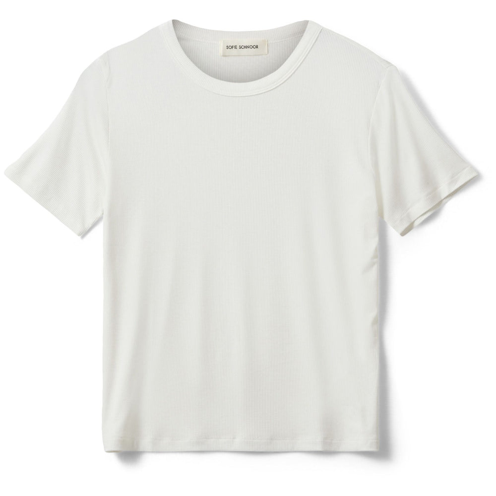 Køb Sofie Schnoor White Nataliasy Rib T-shirt