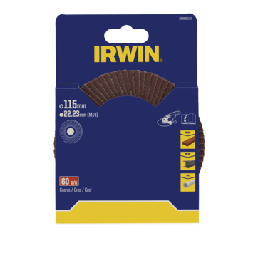 Irwin doorslijpschijf Ø125 mm. Dikte 3 mm. Voor steen.