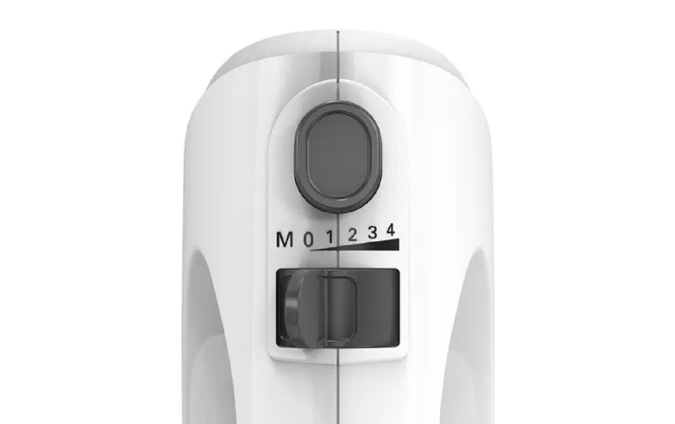 Handmixer CleverMixx MFQ24200 WeissHandrührer mit 4 Geschwindigkeiten plus Turbofunktion
