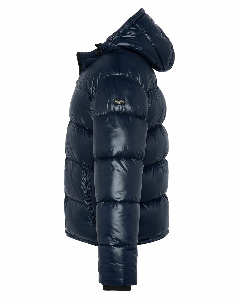 SCHOTT<br>Jaqueta de plumas brilhante com capuz Columbus