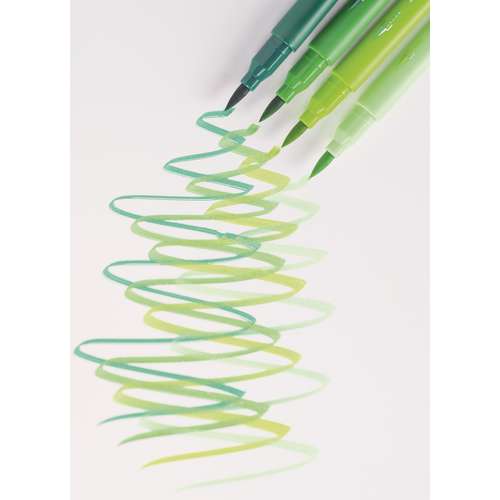 Bruynzeel Creatives Fineliner Brush Pen Sets im Metall-Etui